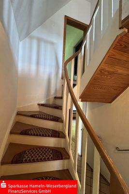 Treppenaufgang in das Dachgeschoss