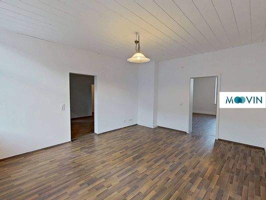 Ansicht II: Wohn- und Esszimmer