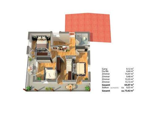 Grundriss Dachgeschoss