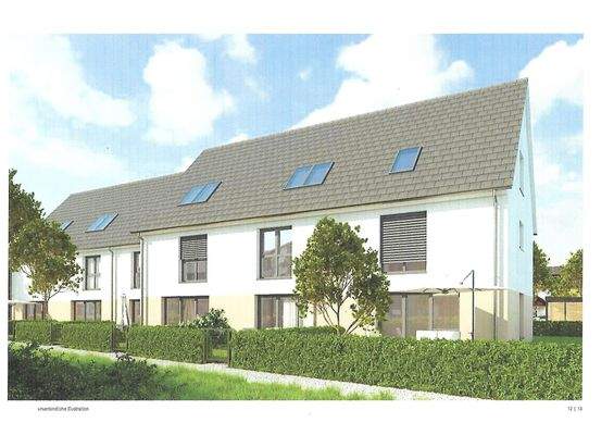 es entstehen in kürze drei Reihenhäuser