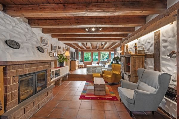EG Wohnzimmer Kamin