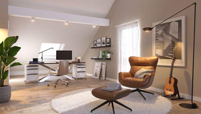 Beispielhaftes Dachstudio