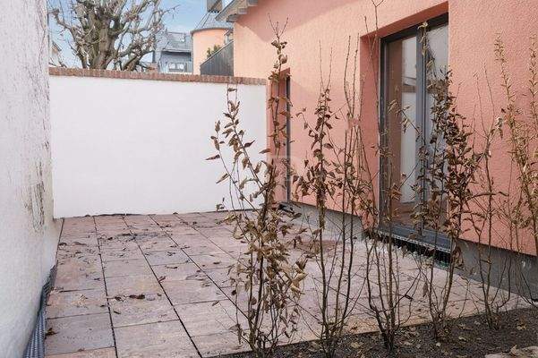 Terrasse mit historischem Flair