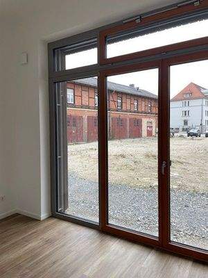 Helle Bürofensterfront