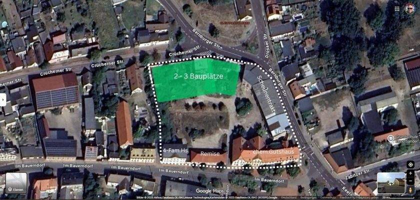 Optional: Teilfläche für Baugrundstücke