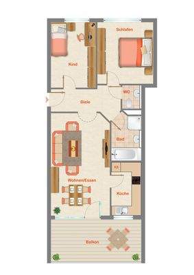 unverbindliche Grundrissdarstellung