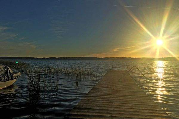 Blick auf den Tollensesee vom Steg