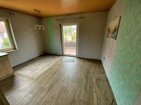 Wohnküche Zugang zu Terrasse