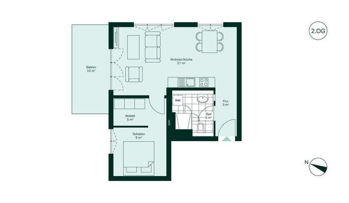 Komfortabler Grundriss