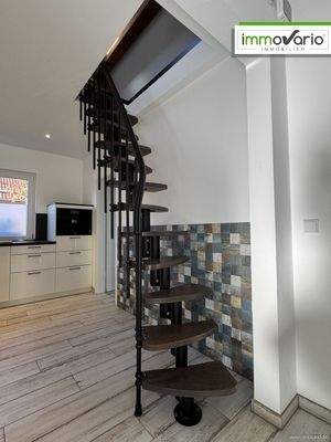 Treppe zum Spitzboden