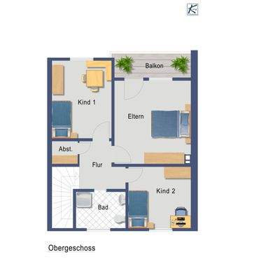 Grundriss Obergeschoss