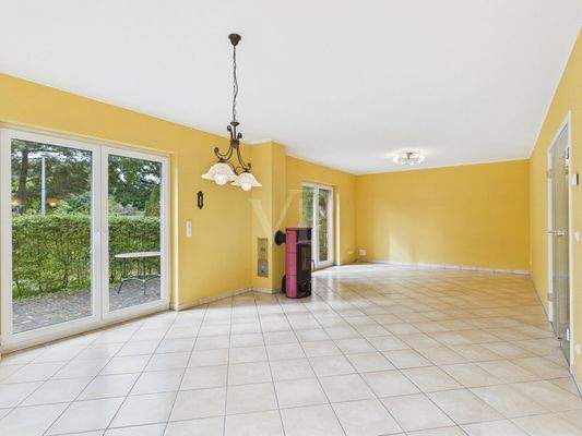 Wohnzimmer mit Kaminofen