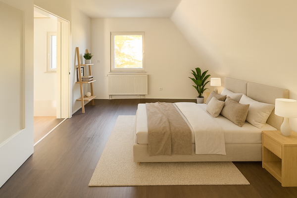 Schlafzimmer visualisiert OG