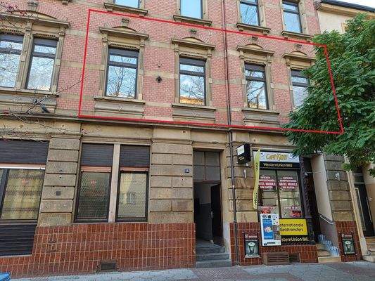 Haus (Wohnung markiert)