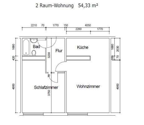 Grundriss der Wohnung