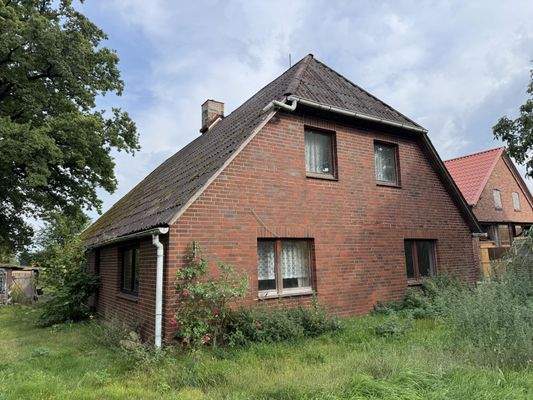 Seitenansicht vom Garten