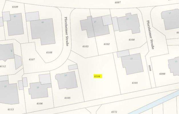 Lageplan Flurstück 6104