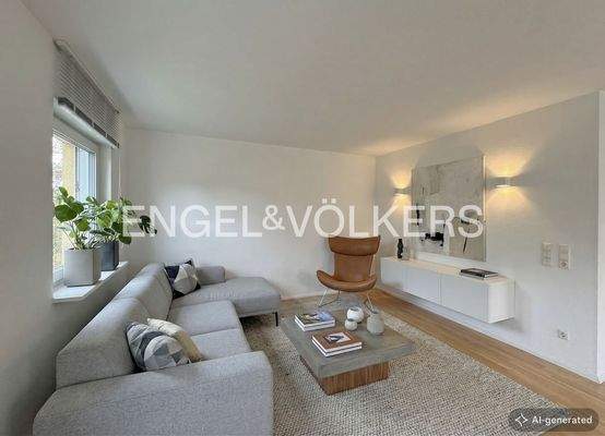 [KI-optimiertes Foto] Wohnbereich Einrichtungsbeispiel