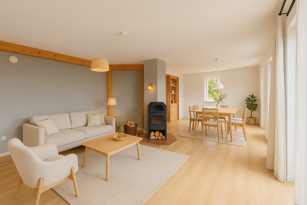 So könnte der Wohn-Essbereich aussehen! (Beispiel)