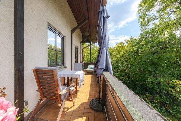 Balkon im Obergeschoss