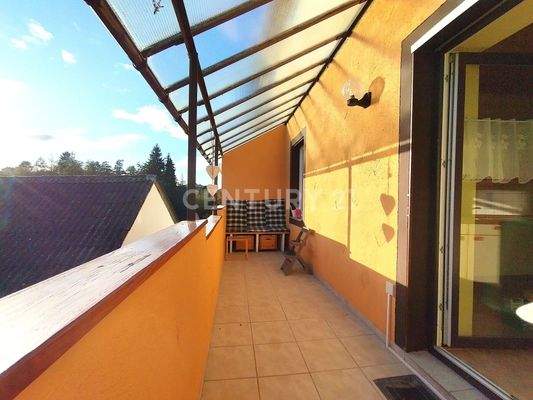 Der gemütliche Balkon für schöne Abende