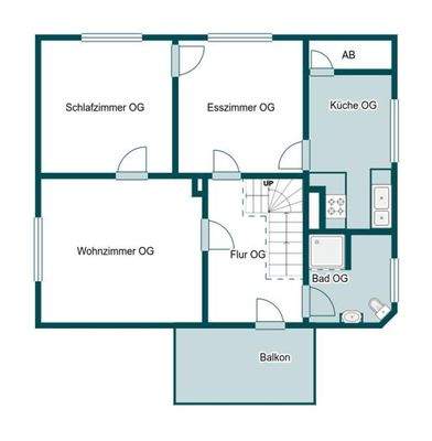 Grundriss 1. Obergeschoss