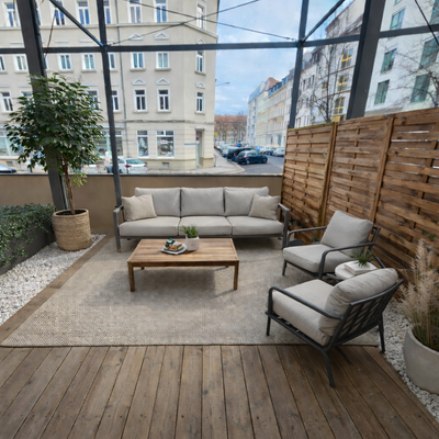 Beispielmöblierung Terrasse
