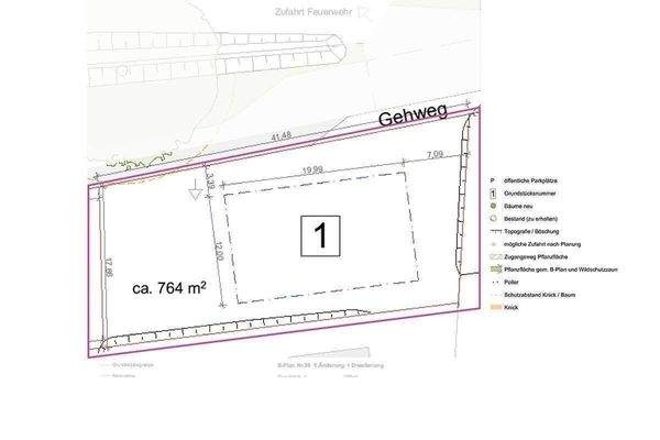 Lageplan Grundstück 1