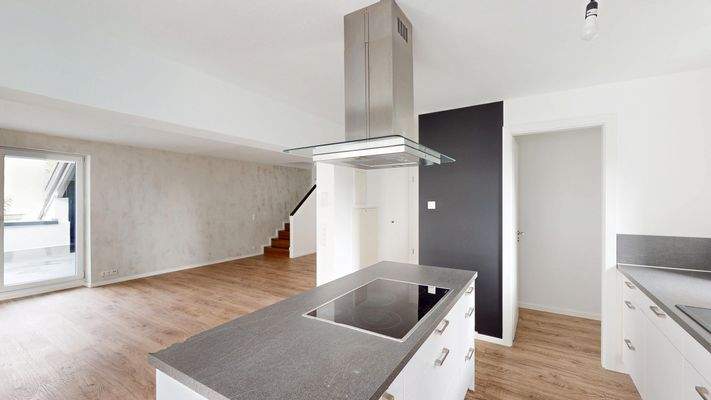 3061055b Küche Blick Wohnzimmer