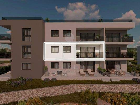 Wohnidylle in Planung auf der Insel Ciovo in Okrug Gornji