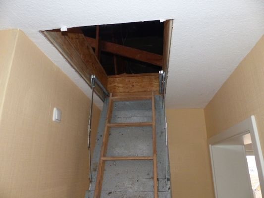 Treppe zum Dachstuhl