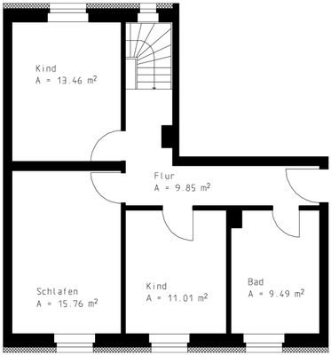 Grundriss - 1. Obergeschoss