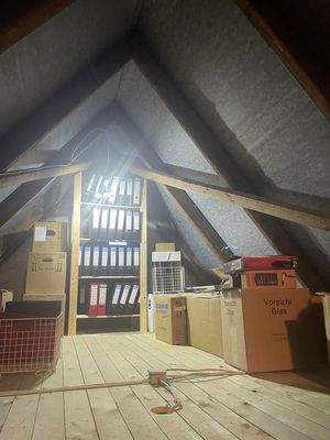 trockener Boden gedämmt