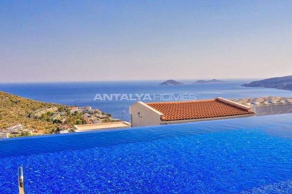 Sea and Mountain-View Villa with Private Pool in Kalkan Kaş