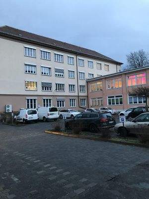 Rückansicht Vordergebäude und Zwischenbau