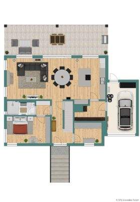 Grundriss-Skizze Erdgeschoss