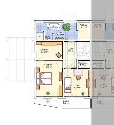 Grundrissbeispiel OG