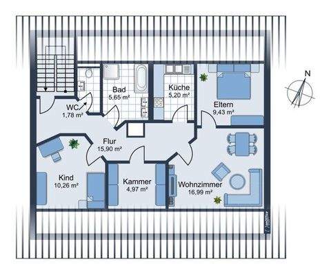 Grundriss Dachgeschoss