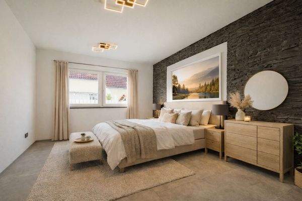 Schlafzimmer - KI Visualisierung