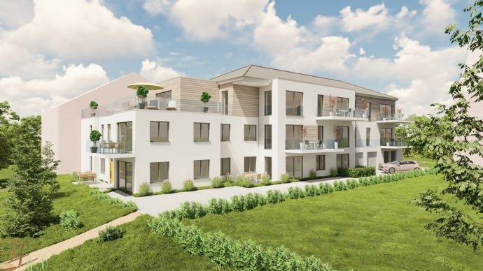 Wohnen am Mühlenteich - Barrierefreie Neubauwohnung 3 ZKB mit sonnigem Balkon in Morbach!