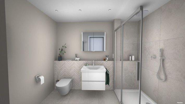 Bad_Whg 4_Dusche Waschbecken