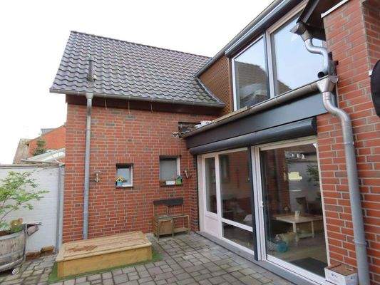 Hoffläche/Ausgang Wohnzimmer