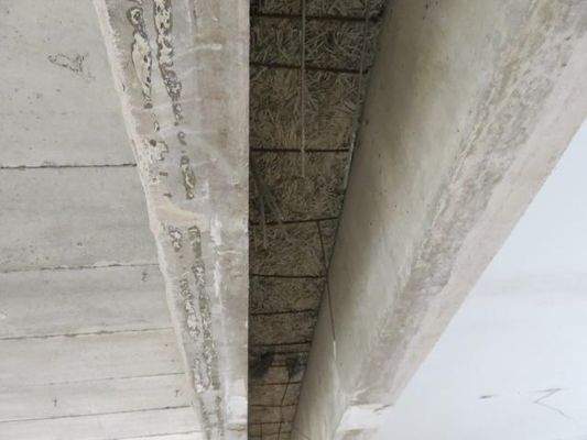 Ansicht der Deckenkonstruktion