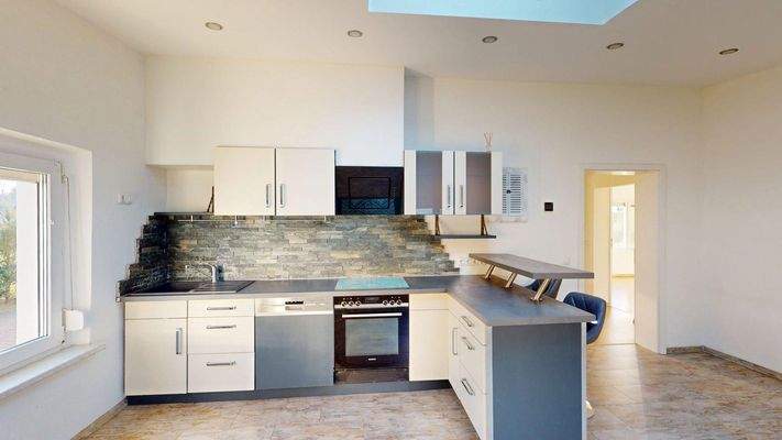 Einbauküche mit Tresen