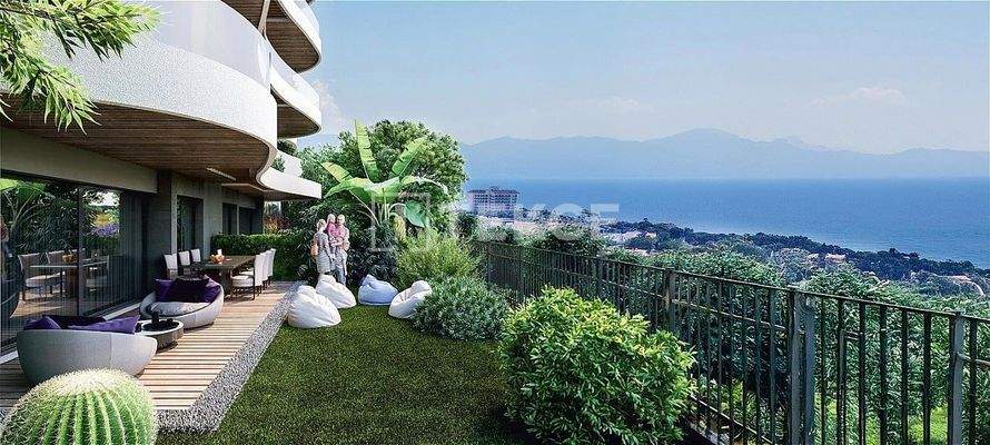 Sea View Apartments in a Complex with Pool in Kuşadası