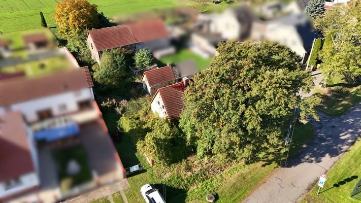 Straßenseite Vogelperspektive
