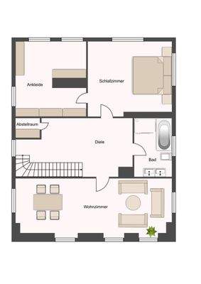 Grundriss Haus 1. OG