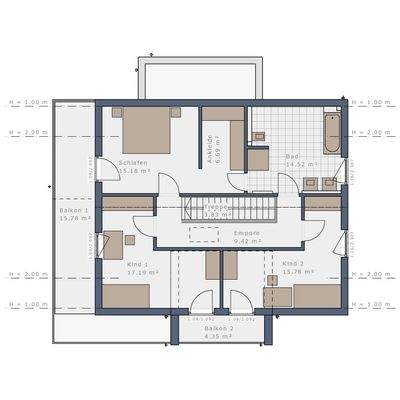 Grundriss Obergeschoss