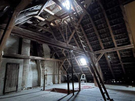 Viel Potential im Dachboden