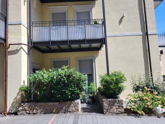 blickgeschützte Terrasse